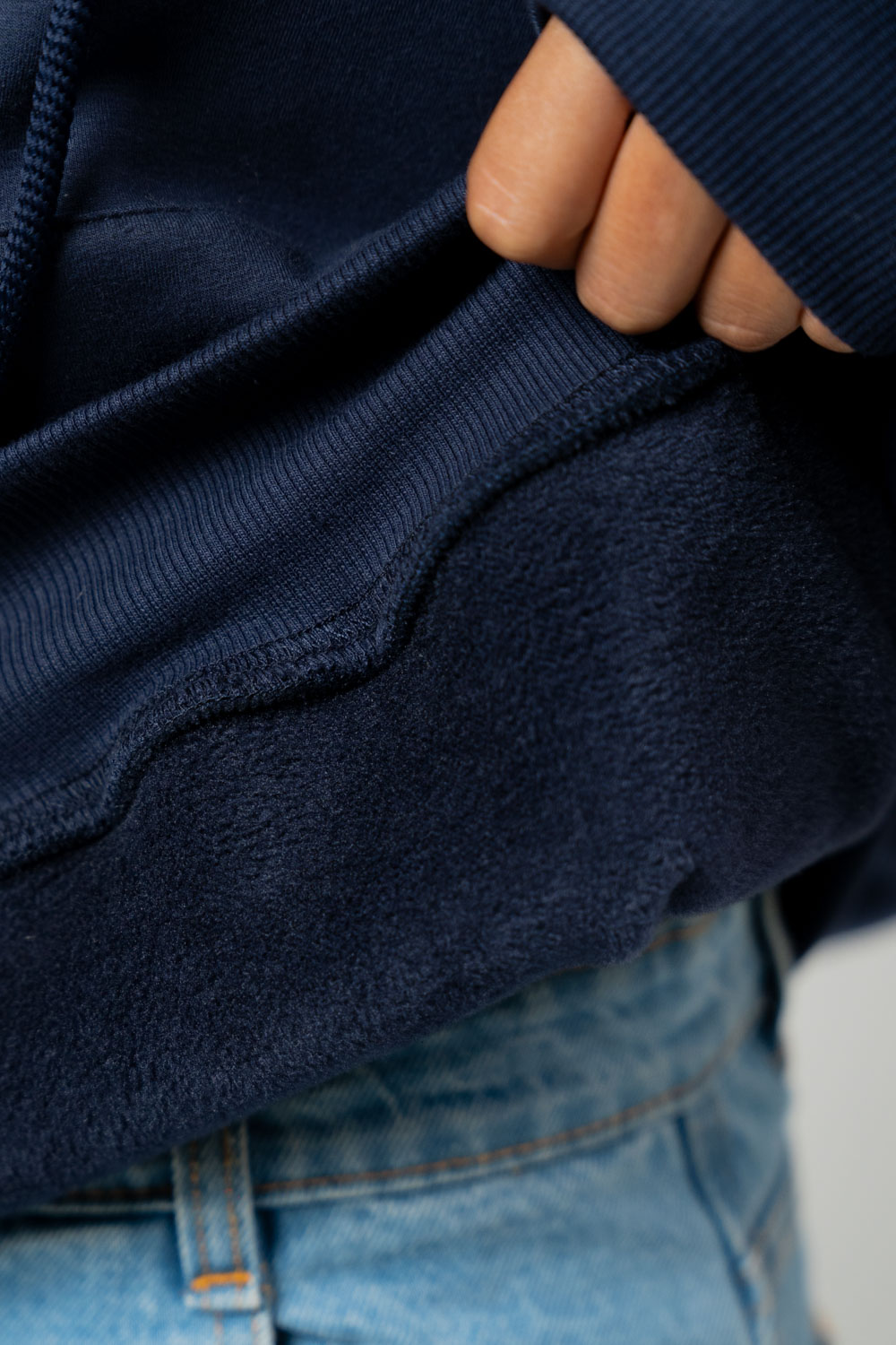 DAMN Navy Blue Oversized Hoodie